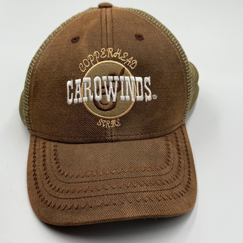 Jacobson Hat‎ Copperhead CaroWinds Trucker Hat Brown Mesh Back Adjustable